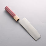 Seisuke Acero Inoxidable 440C Nakiri 165mm Mango de madera de corazón púrpura (virola: Roble） - Japanny-SP