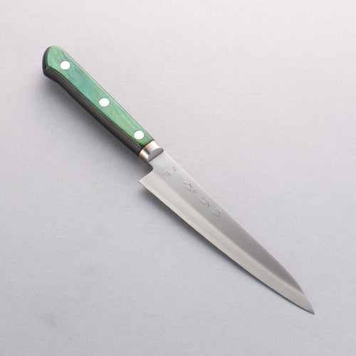 Sakai Kikumori Acero Azul No.1 Petty-Utilitario 150mm Mango de Madera de pakka verde - Japanny-SP