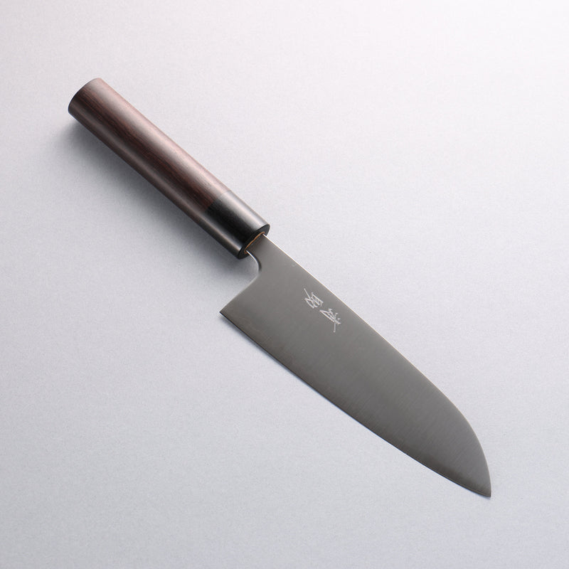 Seisuke Super Azul Santoku 165mm Mango de Palosanto (virola: madera de pakka negro) - Japanny-SP