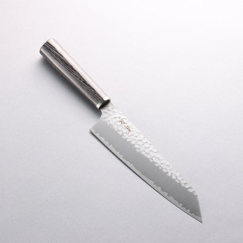 Seisuke VG10 Martillado Kiritsuke Gyuto 180mm Mango de Contrachapado de carbón - Japanny-SP