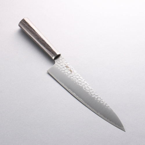 Seisuke VG10 Martillado Gyuto 200mm Mango de Contrachapado de carbón - Japanny-SP