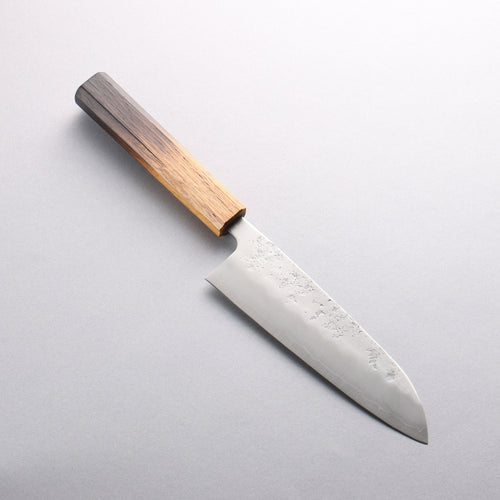 Oul Acero de Plata No.3 Nashiji Santoku 165mm Mango de Arce quemado - Japanny-SP