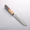 Oul Acero de Plata No.3 Nashiji Santoku 165mm Mango de Arce quemado - Japanny-SP