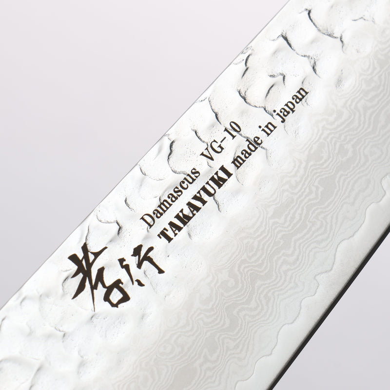 Sakai Takayuki Rinnou VG10 de 33 Capas Damasco Gyuto Cuchillo Japones 210mm Mango de Laca Negra - Japanny-SP