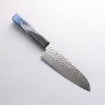 Sakai Takayuki Rinnou VG10 de 33 Capas Damasco Santoku Cuchillo Japones 170mm Mango de Laca Negra - Japanny-SP