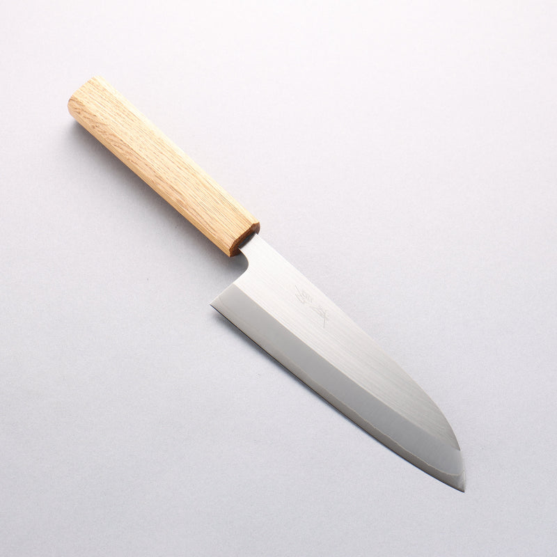 Seisuke SRS13 Cepillado verticalmente Santoku 165mm Mango de Roble - Japanny-SP