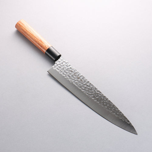 Kanetsune DSR-1K6 Martillado Gyuto 240mm Mango de Madera de pakka roja - Japanny-SP