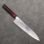 Sakai Takayuki VG10 Damasco de 33 Capas Gyuto 240mm Mango de Shitan (virola: madera de pakka roja) - Japanny-SP