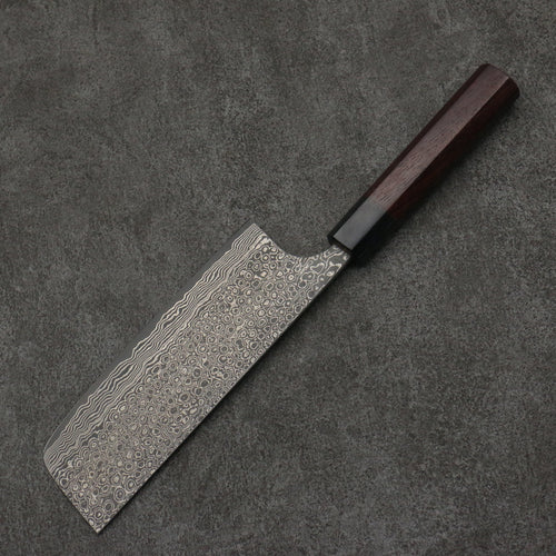 Masakage Kumo VG10 Damasco Nakiri 165mm Mango de Palisandro - Japanny-SP