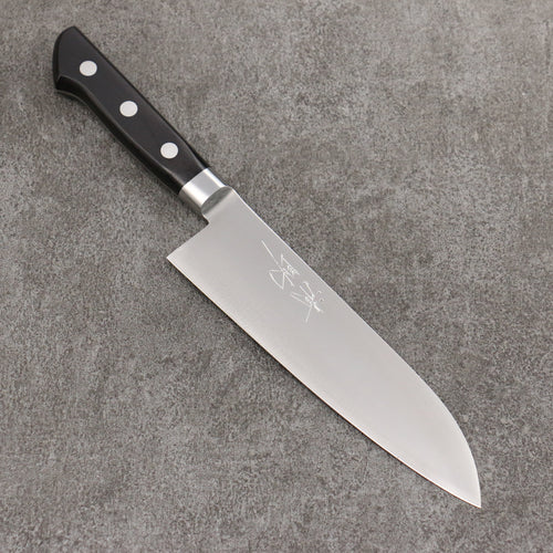 Seisuke VG1 Santoku 180mm Mango de Madera de Pakka Negra - Japanny-SP