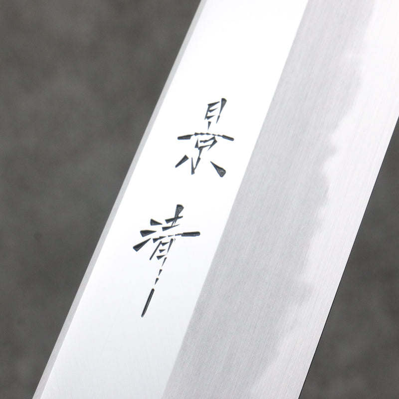 Kagekiyo Acero Blanco No.1 Kiritsuke Gyuto 240mm Mango de Laquerado Akaro (Magnolia) - Japanny-SP