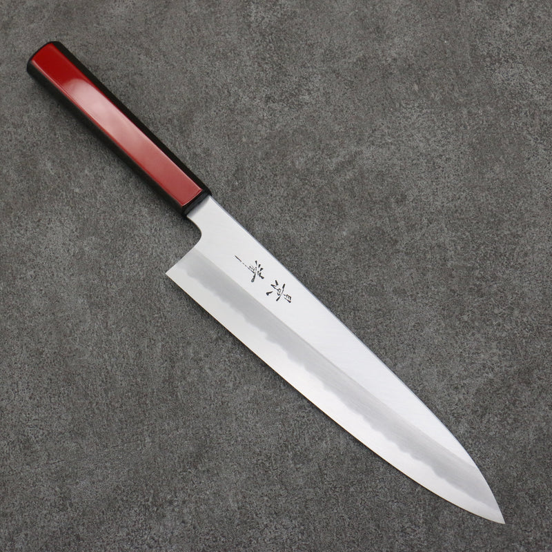 Kagekiyo Acero Blanco No.1 Gyuto 240mm Mango de Laquerado Akaro (Magnolia) - Japanny-SP