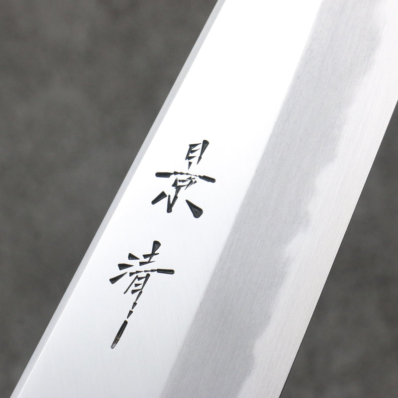 Kagekiyo Acero Blanco No.1 Gyuto 210mm Mango de Laquerado Akaro (Magnolia) - Japanny-SP