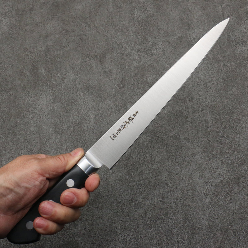 Sakai Takayuki [Para zurdos] Acero Japones Sujihiki 210mm Mango de Madera de Pakka Negra - Japanny-SP