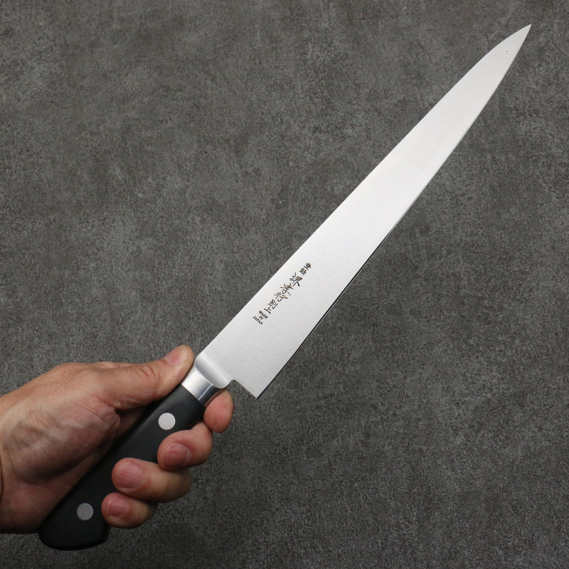 Sakai Takayuki [Para zurdos] Acero Japones Sujihiki 240mm Mango de Madera de Pakka Negra - Japanny-SP