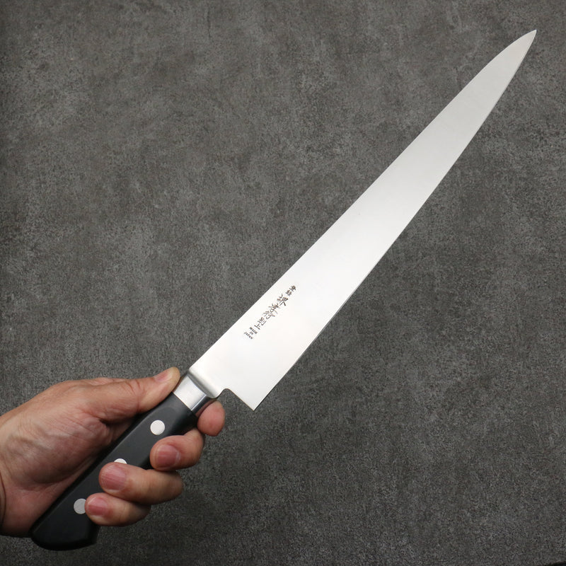 Sakai Takayuki [Para zurdos] Acero Japones Sujihiki 300mm Mango de Madera de Pakka Negra - Japanny-SP