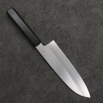 Kagekiyo Acero de Plata No.3 Santoku 180mm Mango de Lacado Negro (Magnolia) - Japanny-SP