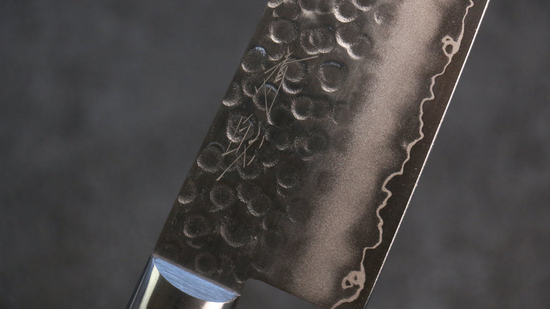 Seisuke VG10 Martillado Santoku 165mm Mango de Caoba - Japanny-SP