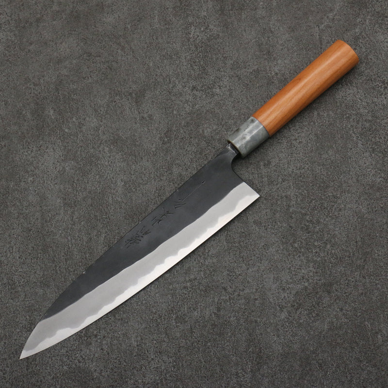 Nao Yamamoto Acero Blanco No.2 Kurouchi Gyuto 240mm Mango de Cerezos Floreciendo - Japanny-SP