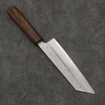 Seisuke Acero Inoxidable 440C Damasco Martilleado Bunka 170mm Mango de Roble - Japanny-SP