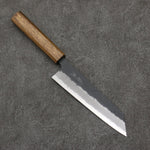 Oul Super Azul Nashiji Negro Bunka 170mm Mango de Roble - Japanny-SP