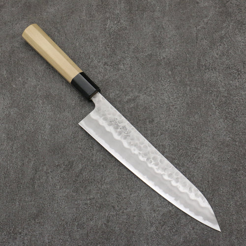 Oul Acero Blanco No.2 Martillado Gyuto 210mm Mango de Magnolia - Japanny-SP