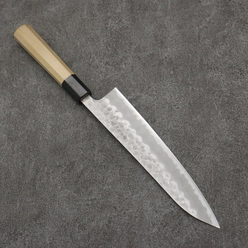 Oul Acero Blanco No.2 Martillado Gyuto 210mm Mango de Magnolia - Japanny-SP