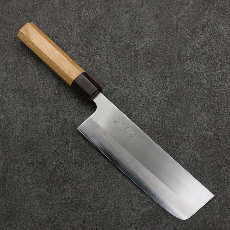 Oul Acero Blanco No.1 Nakiri 165mm Mango de Keyaki (Olmo Japones) - Japanny-SP