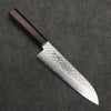 Oul AUS10 Damasco Martilleado Santoku 180mm Mango de Palisandro - Japanny-SP