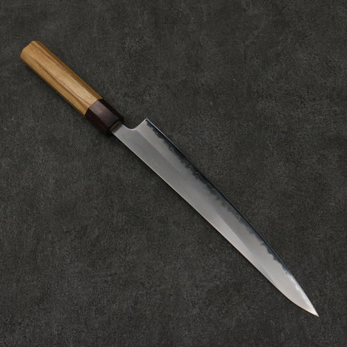 Oul Acero Blanco No.1 Sujihiki 240mm Mango de Keyaki (Olmo Japones) - Japanny-SP