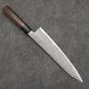 Shigeki Tanaka Harukaze SG2 Damasco Gyuto 240mm Mango de Nogal - Japanny-SP