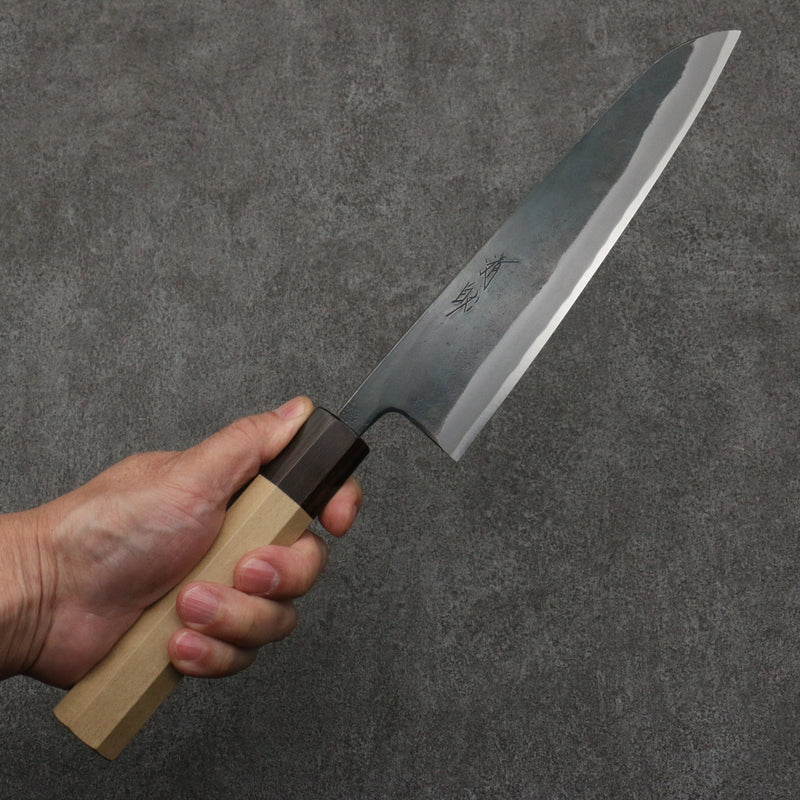 Seisuke Super Azul Terminado Negro Gyuto 210mm Mango de Magnolia (virola: Ébano） - Japanny-SP