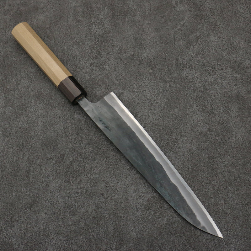 Seisuke Super Azul Terminado Negro Gyuto 240mm Mango de Magnolia (virola: Ébano） - Japanny-SP