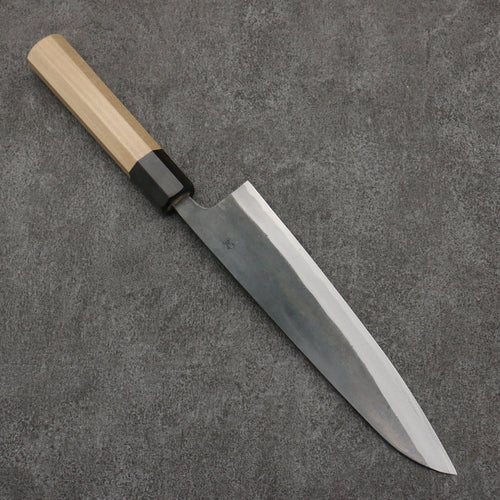 Seisuke Acero Azul No.1 Terminado Negro Gyuto 210mm Mango de Magnolia (virola: Ébano） - Japanny-SP