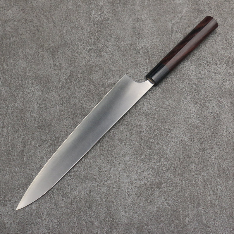 Shungo Ogata SG2 Terminado Migaki Sujihiki 240mm Mango de Palosanto (virola: madera de pakka negro) - Japanny-SP