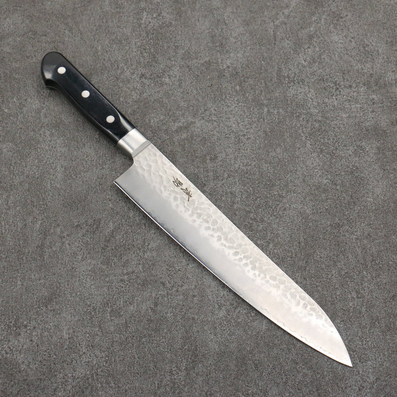 Seisuke AUS8 Martillado Gyuto 240mm Mango de Madera de Pakka Negra - Japanny-SP