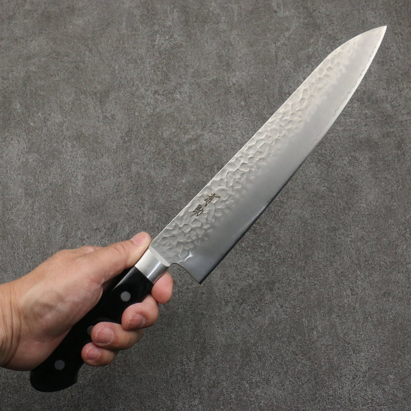 Seisuke AUS8 Martillado Gyuto 240mm Mango de Madera de Pakka Negra - Japanny-SP