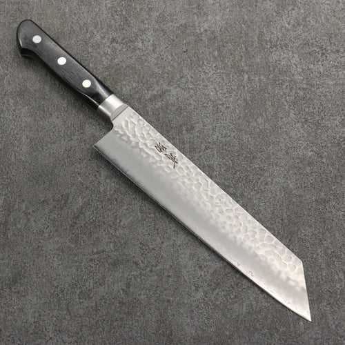 Seisuke AUS8 Martillado Kiritsuke Gyuto 210mm Mango de Madera de Pakka Negra - Japanny-SP