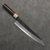 Seisuke Super Azul Nashiji Negro Gyuto 240mm Mango de Palosanto (virola: madera de pakka blanco) - Japanny-SP