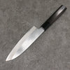 Minamoto Akitada Acero Blanco No.2 Kasumitogi Santoku 180mm Mango de Madera de ebano - Japanny-SP