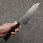 Seisuke Super Azul Santoku 165mm Mango de Palosanto (virola: madera de pakka negro) - Japanny-SP