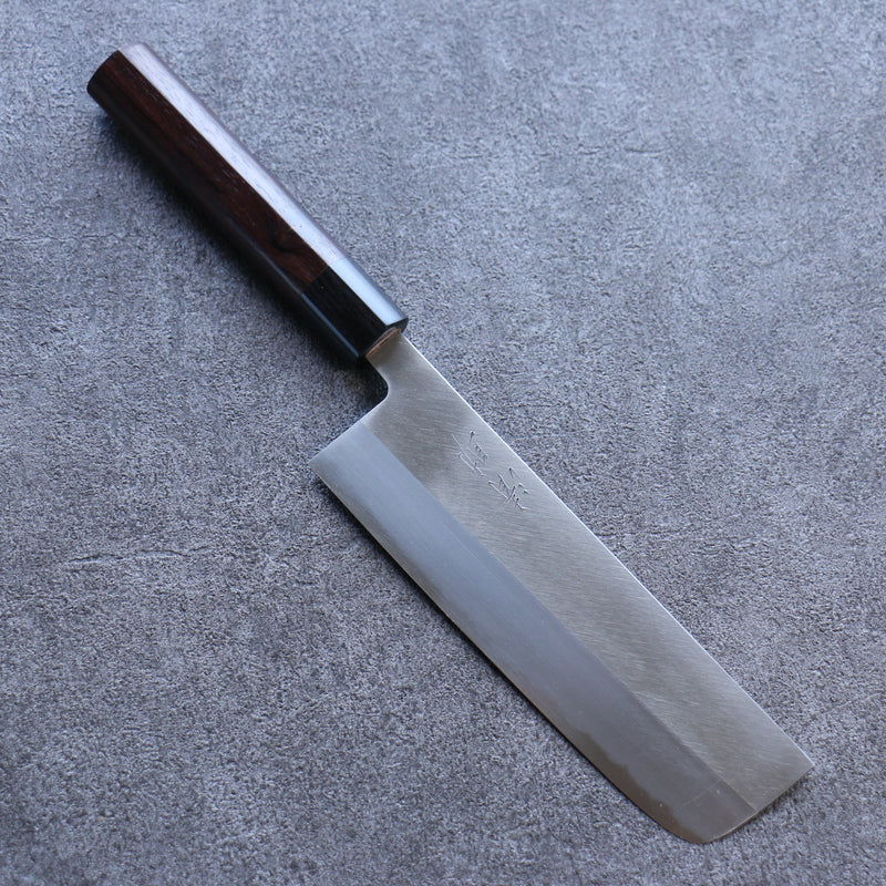 Seisuke Acero Blanco Kasumitogi Nakiri  180mm Mango de Palisandro - Japanny-SP