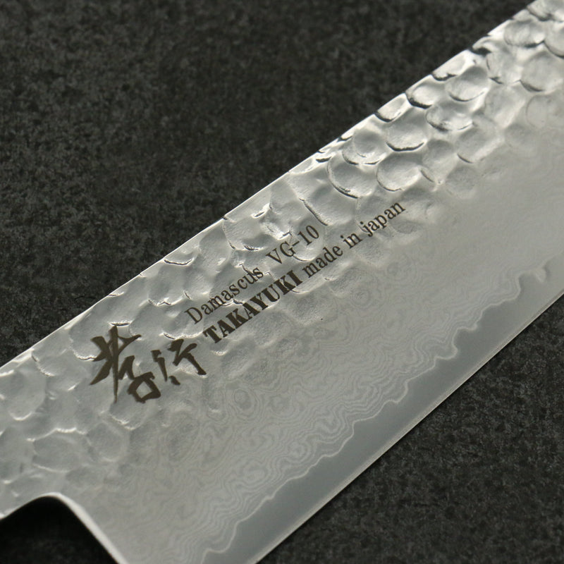 Sakai Takayuki VG10 Damasco de 33 Capas Gyuto Cuchillo Japones 240mm Mango de Madera estabilizada - Japanny-SP