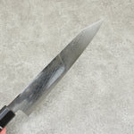 Seisuke AUS10 Espejo Cruzado Kiritsuke Gyuto 210mm Mango de Madera de Pakka Negra - Japanny-SP