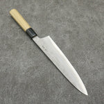 Kikuzuki Acero Blanco No.2 Nashiji Gyuto Cuchillo Japones 240mm Mango de Magnolia - Japanny-SP