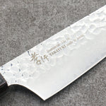 Sakai Takayuki Rinnou VG10 de 33 Capas Damasco Kengata Santoku Cuchillo Japones 160mm Mango de Mango Lacado Purpura - Japanny-SP