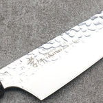 Sakai Takayuki Rinnou VG10 de 33 Capas Damasco Kengata Santoku Cuchillo Japones 160mm Mango de Laquerado rojo - Japanny-SP