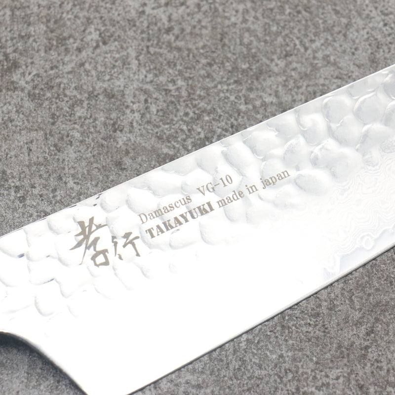 Sakai Takayuki Rinnou VG10 de 33 Capas Damasco Kengata Santoku Cuchillo Japones 160mm Mango de Laca Negra - Japanny-SP