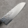 Sakai Takayuki Rinnou VG10 de 33 Capas Damasco Santoku Cuchillo Japones 170mm Mango de Laca Negra - Japanny-SP