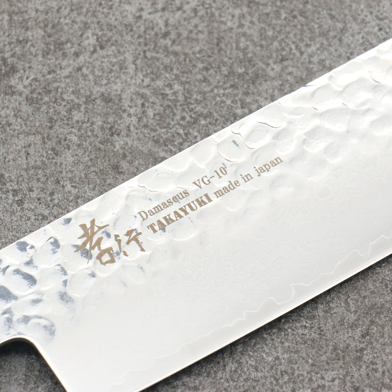 Sakai Takayuki Rinnou VG10 de 33 Capas Damasco Nakiri Cuchillo Japones 160mm Mango de Laca Negra - Japanny-SP